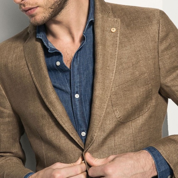 massimo dutti linen jacket